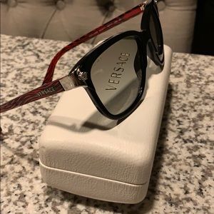 Black and red Versace sunglasses
